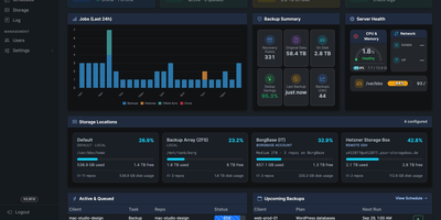 Borg Backup Server screenshot thumbnail