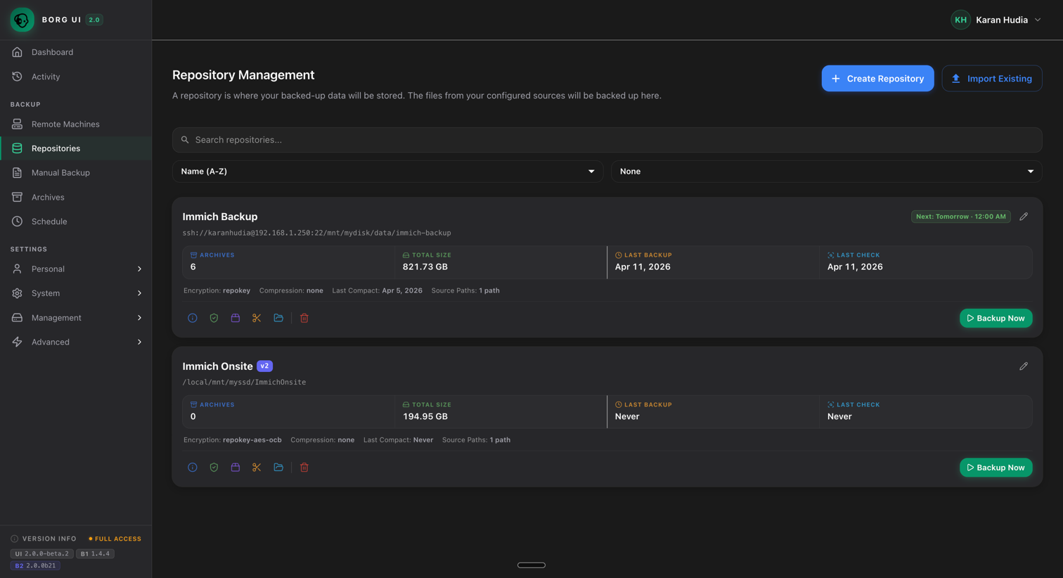 Borg UI