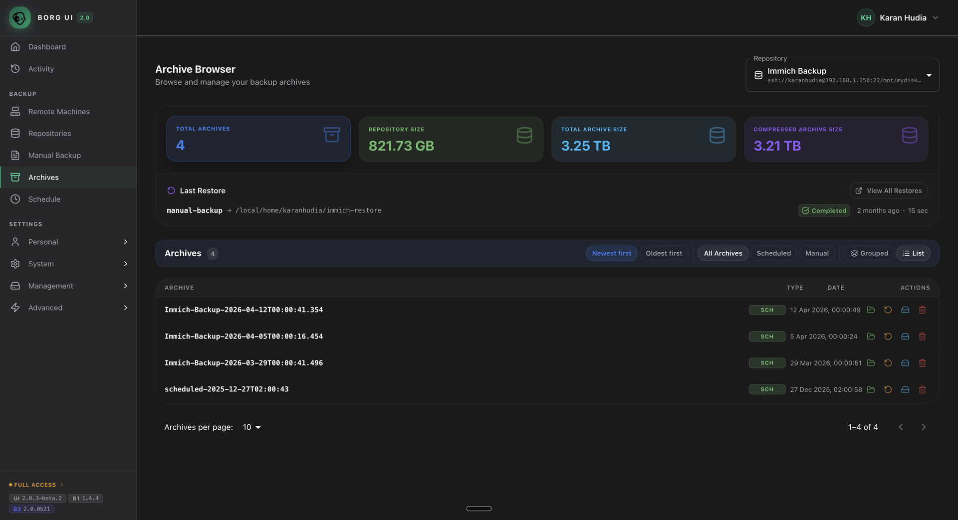 Borg UI