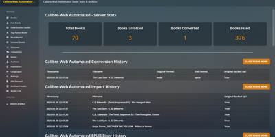 Calibre-Web Automated screenshot thumbnail