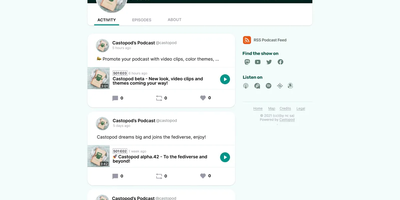 Castopod screenshot thumbnail