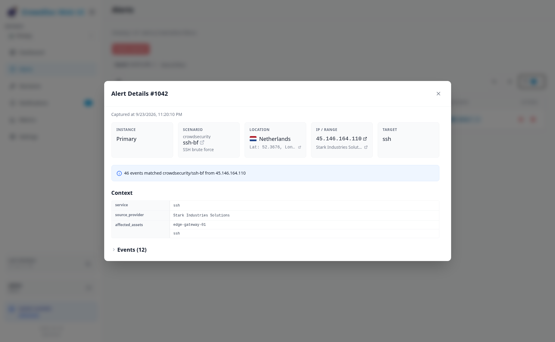CrowdSec Web UI