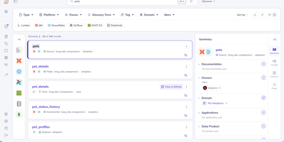 DataHub screenshot thumbnail