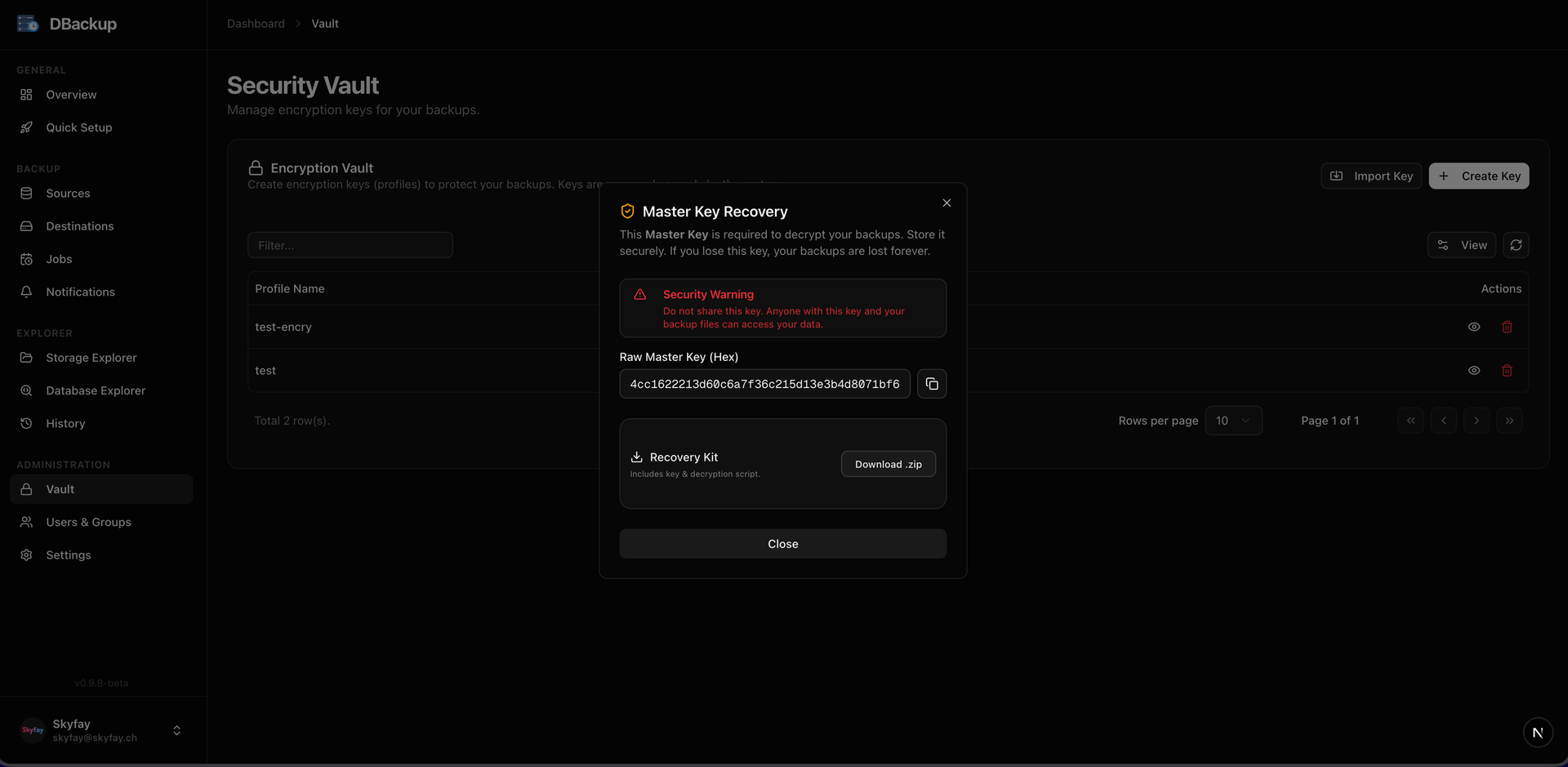DBackup