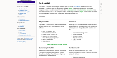 Dokuwiki screenshot thumbnail