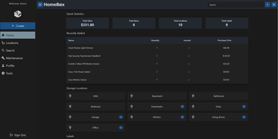 Homebox screenshot thumbnail