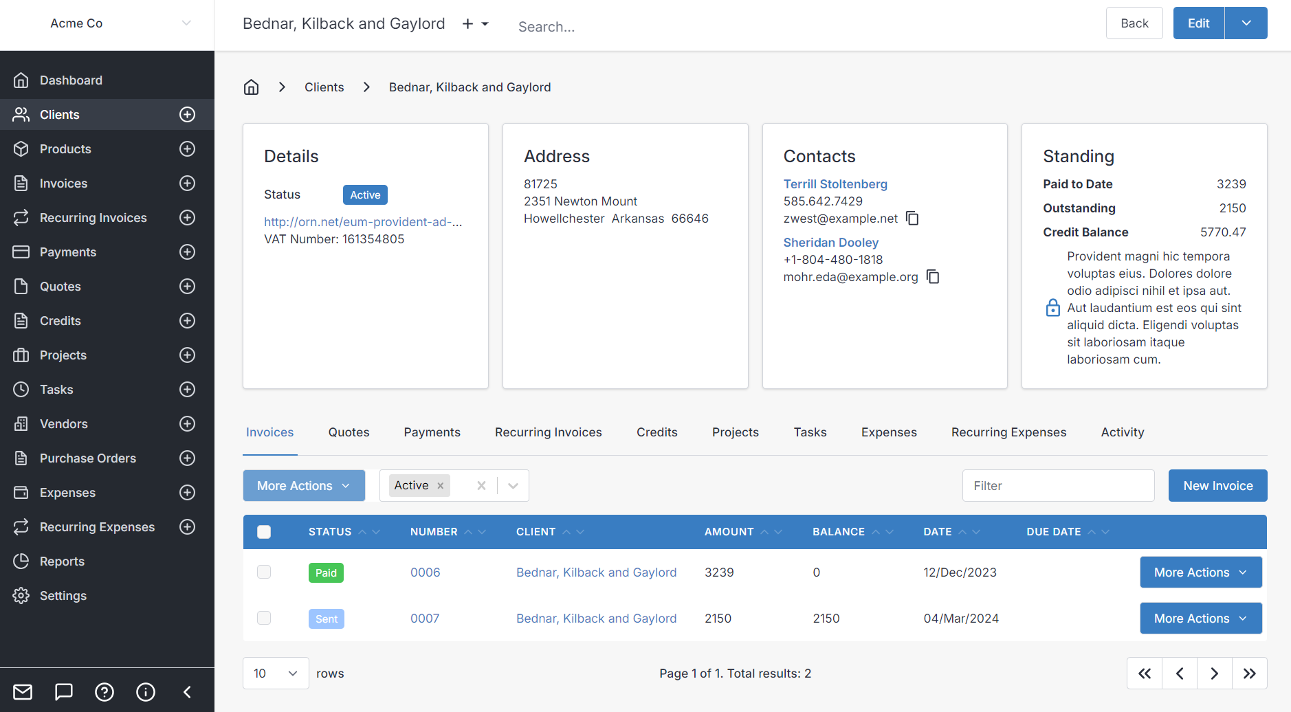 Invoice Ninja