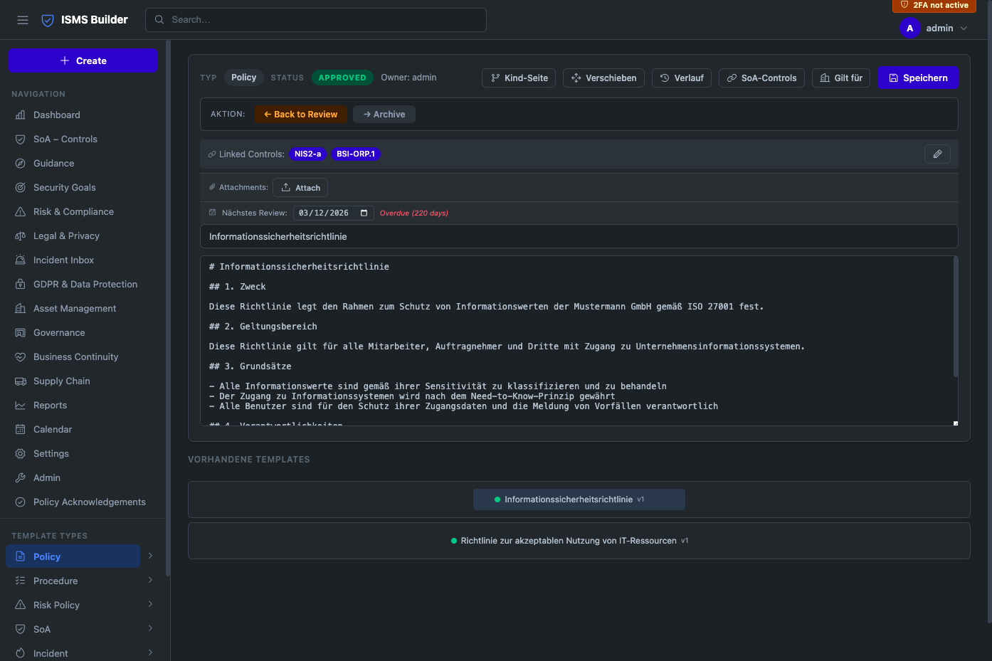 ISMS Builder