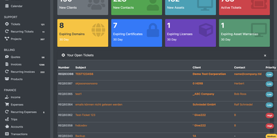 ITFlow screenshot thumbnail