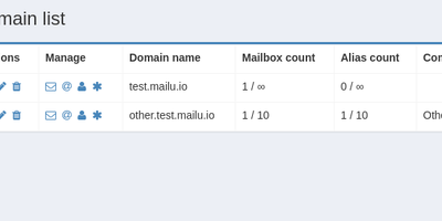 Mailu screenshot thumbnail