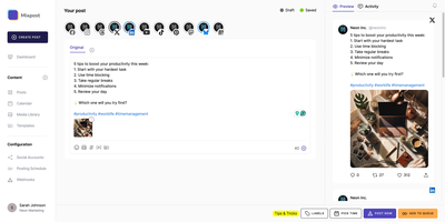 Mixpost screenshot thumbnail