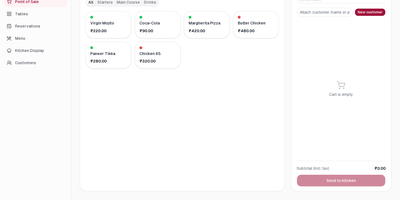 NodeDR Restaurant POS screenshot thumbnail