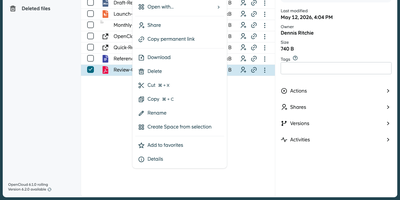 OpenCloud screenshot thumbnail