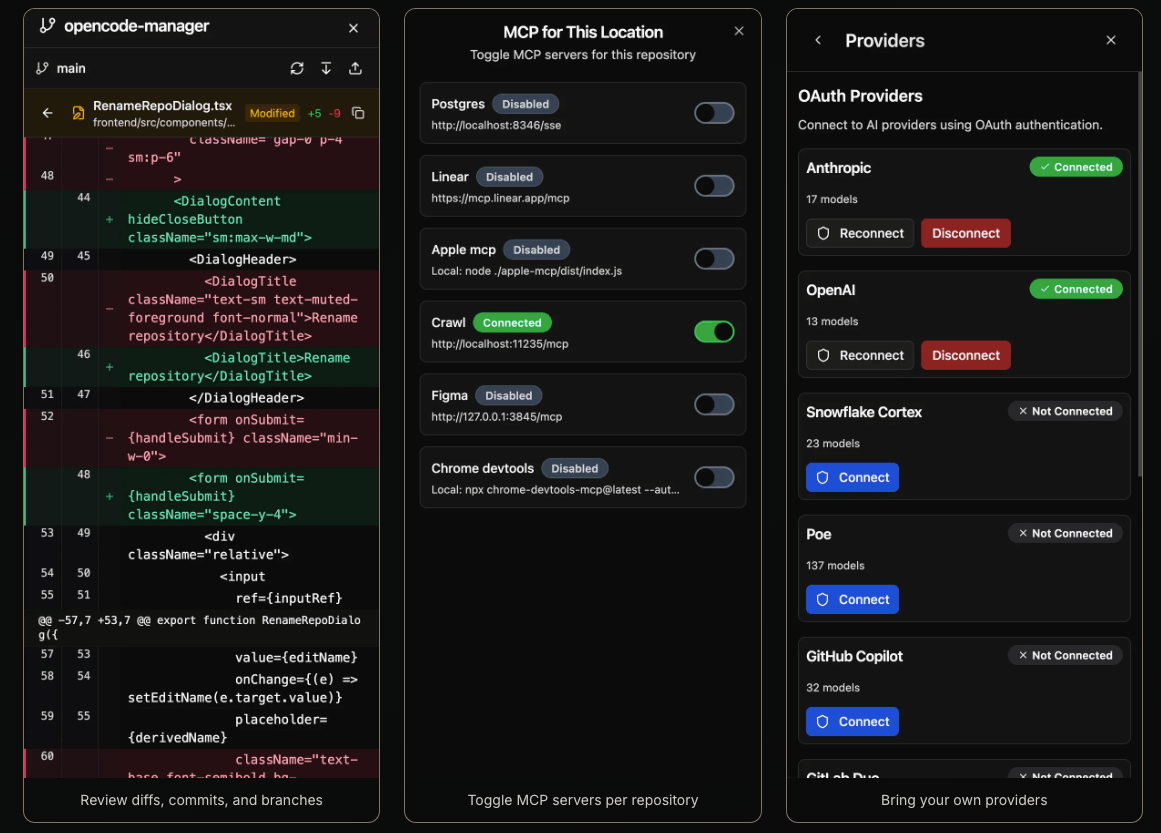 OpenCode Manager