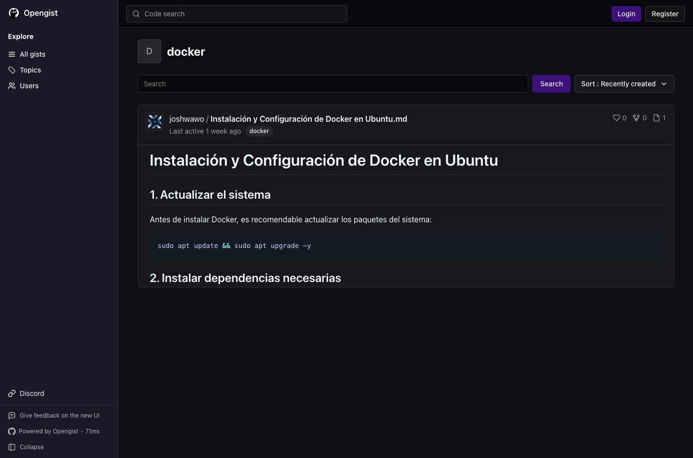 Opengist
