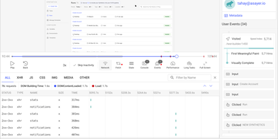 OpenReplay screenshot thumbnail