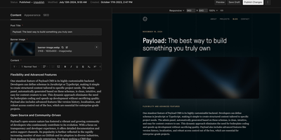 Payload CMS screenshot thumbnail