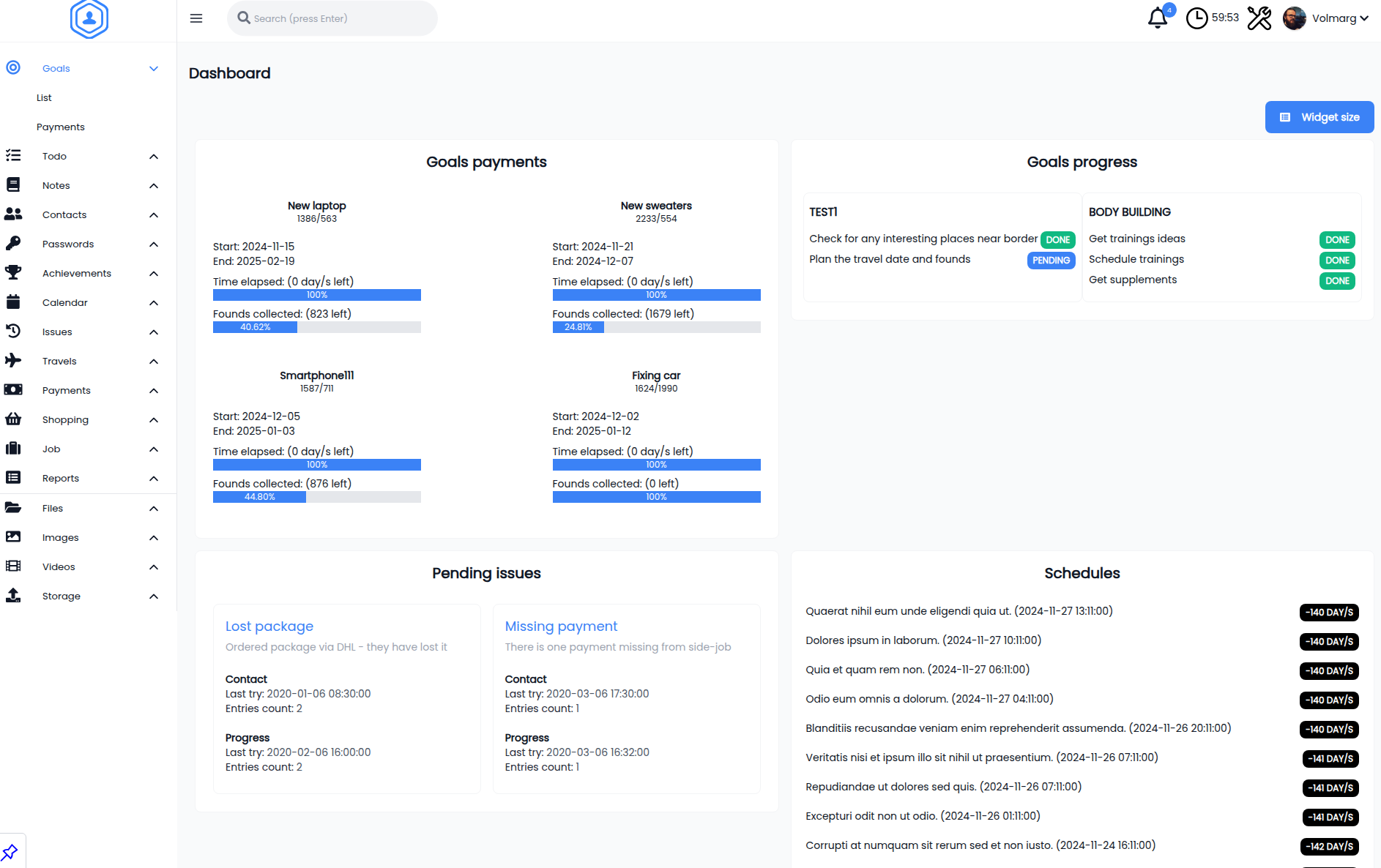 Personal Management System