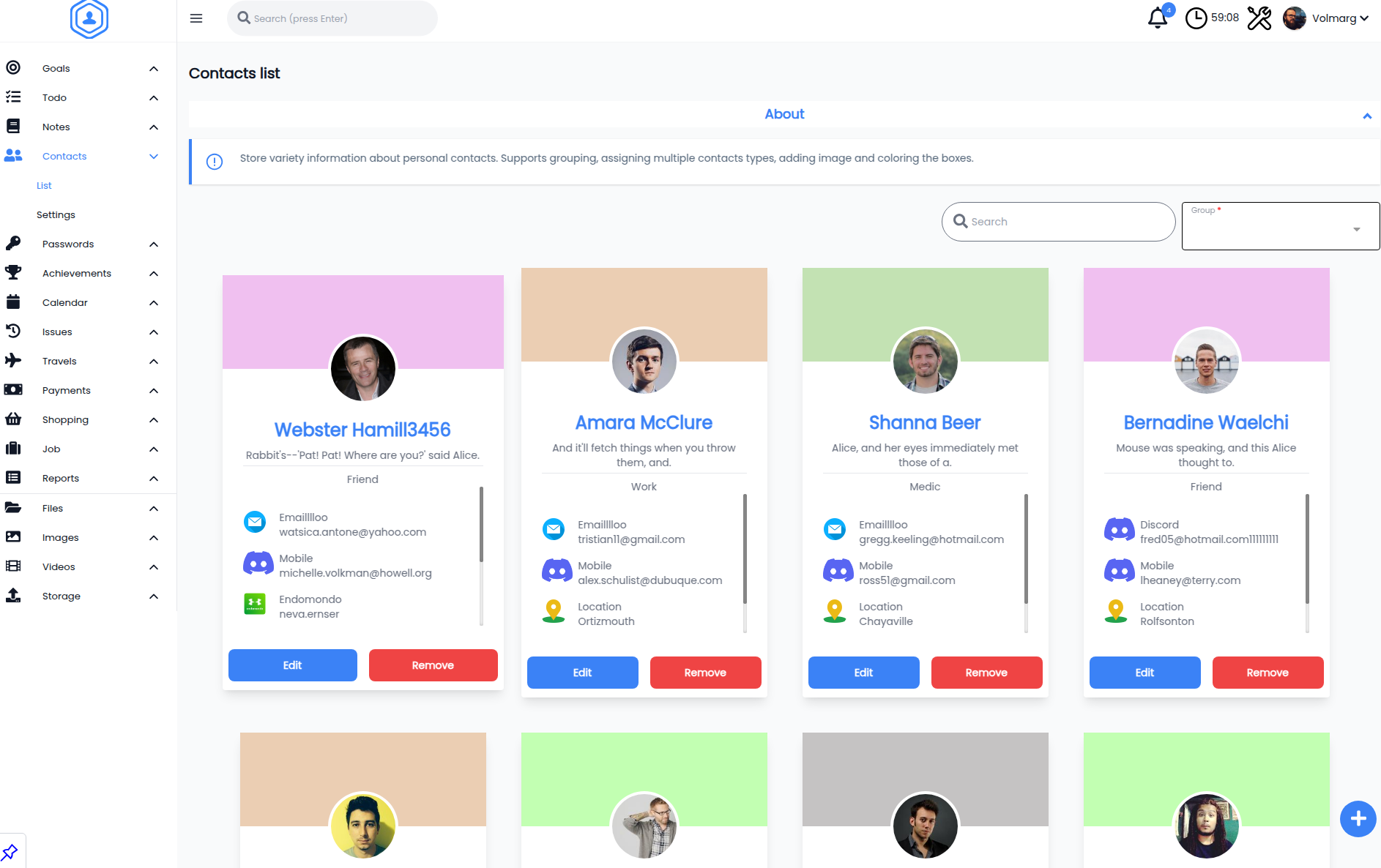 Personal Management System
