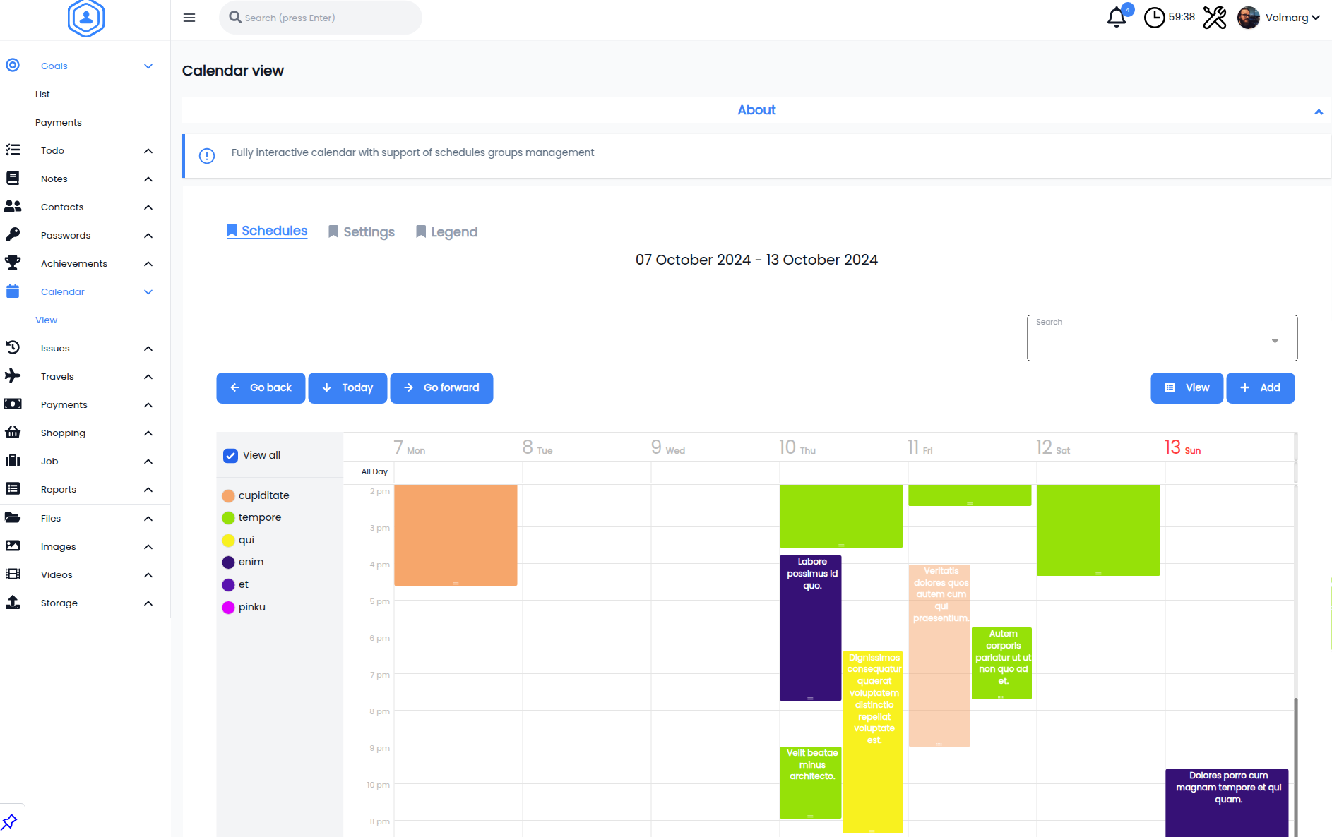 Personal Management System