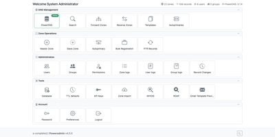 Poweradmin screenshot thumbnail