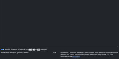 PrivateBin screenshot thumbnail