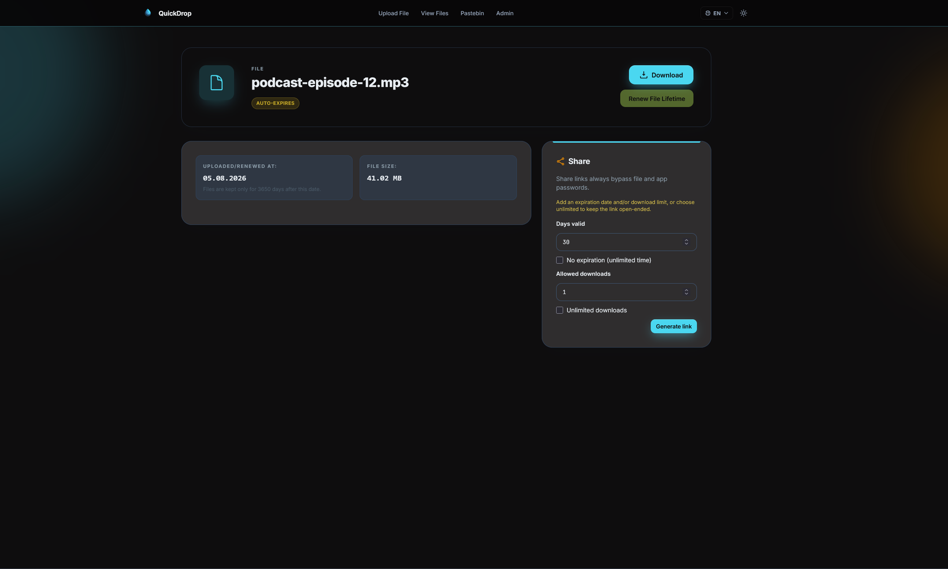 QuickDrop