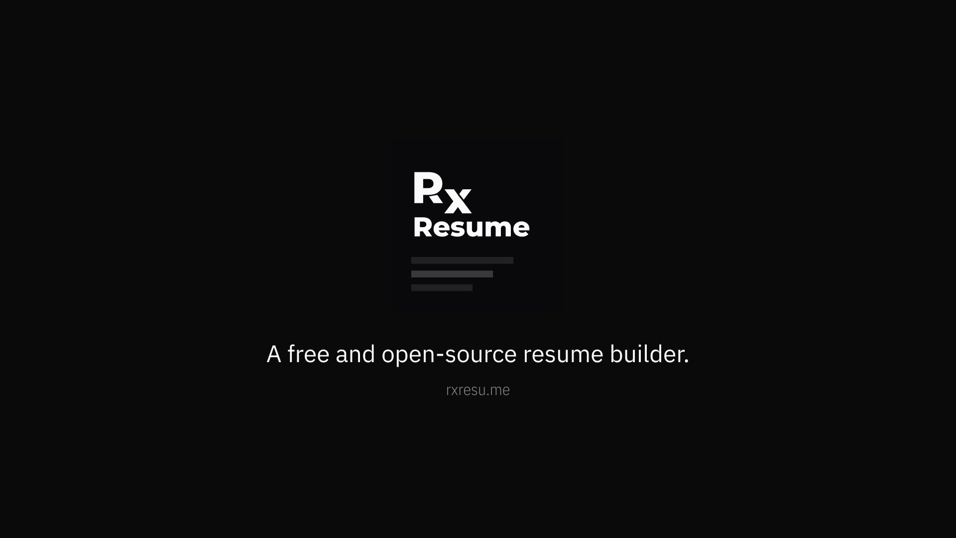 Reactive Resume