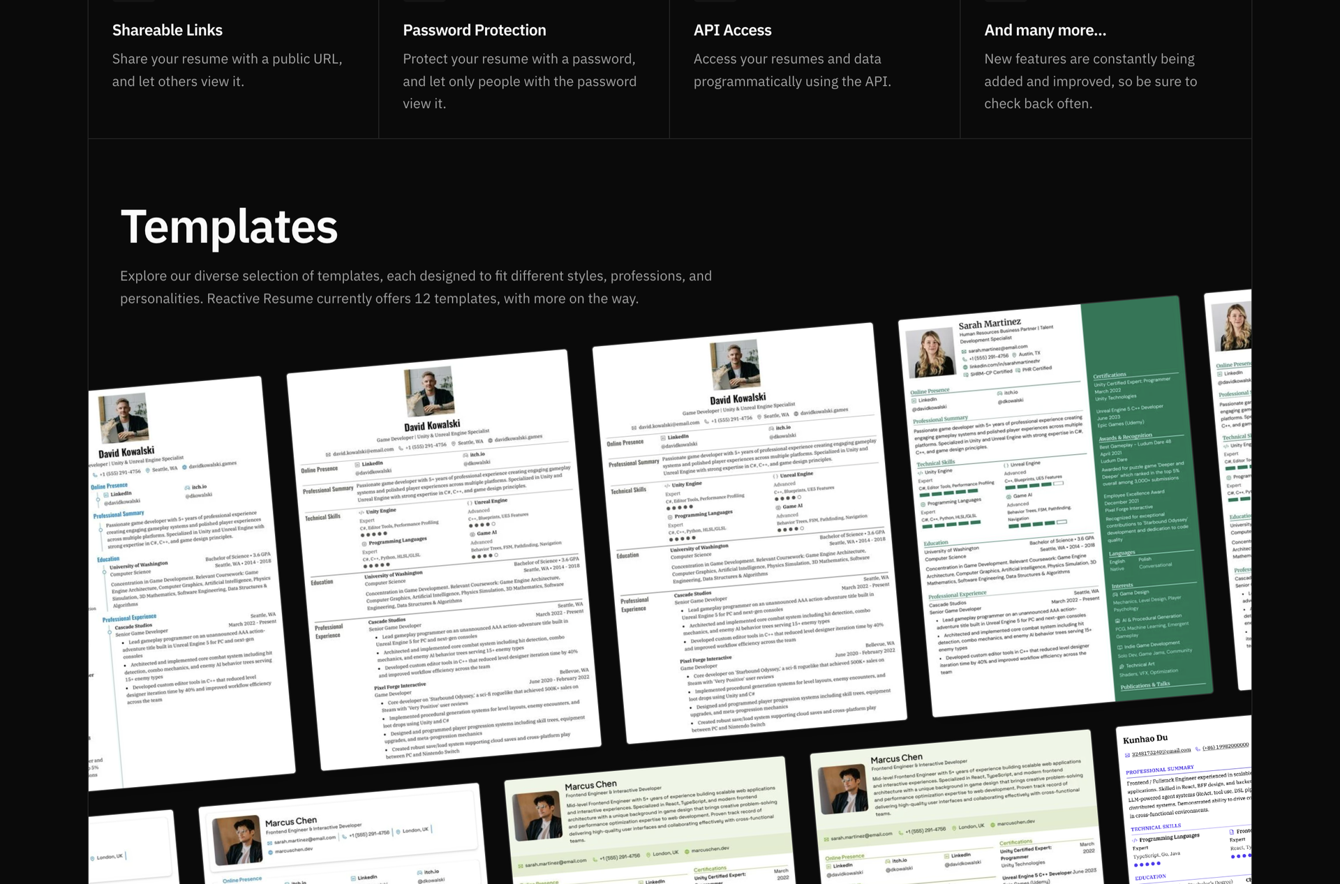 Reactive Resume