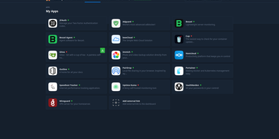 Runtipi screenshot thumbnail