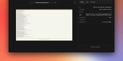Steel Browser screenshot thumbnail