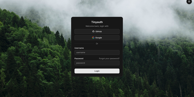 Tinyauth screenshot thumbnail