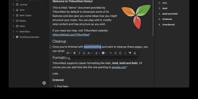 TriliumNext screenshot thumbnail