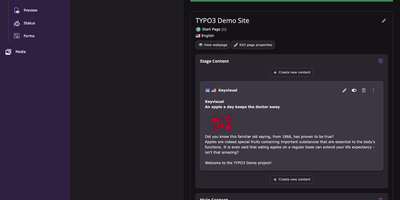 TYPO3 screenshot thumbnail