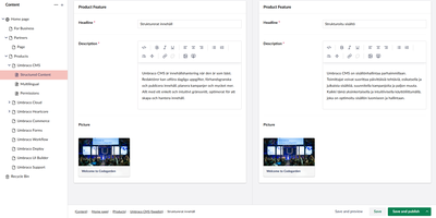 Umbraco CMS screenshot thumbnail