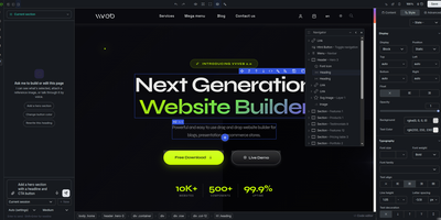 Vvveb screenshot thumbnail