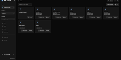 WhoDB screenshot thumbnail